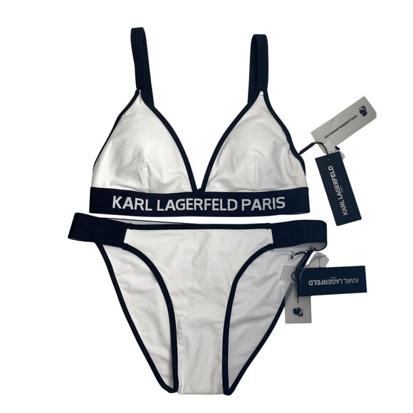 Karl Lagerfeld Other - Karl Lagerfeld Paris NWT Adrienne Triangle Bikini Top & Cheeky Bottoms M/L